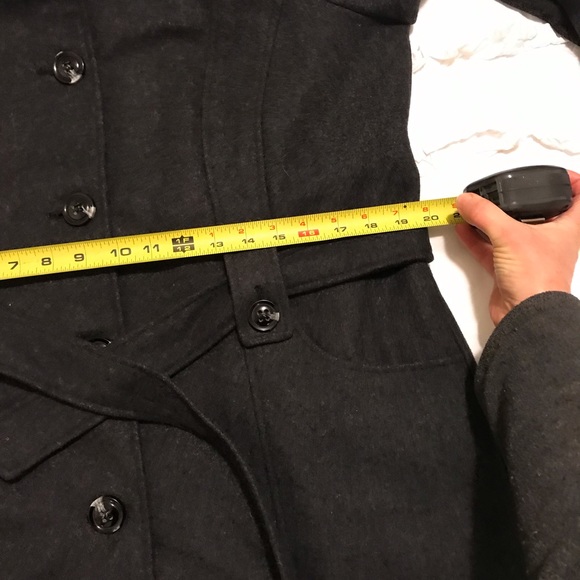 Liz Claiborne Wool Blend Trench Coat - Picture 13 of 14